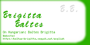 brigitta baltes business card